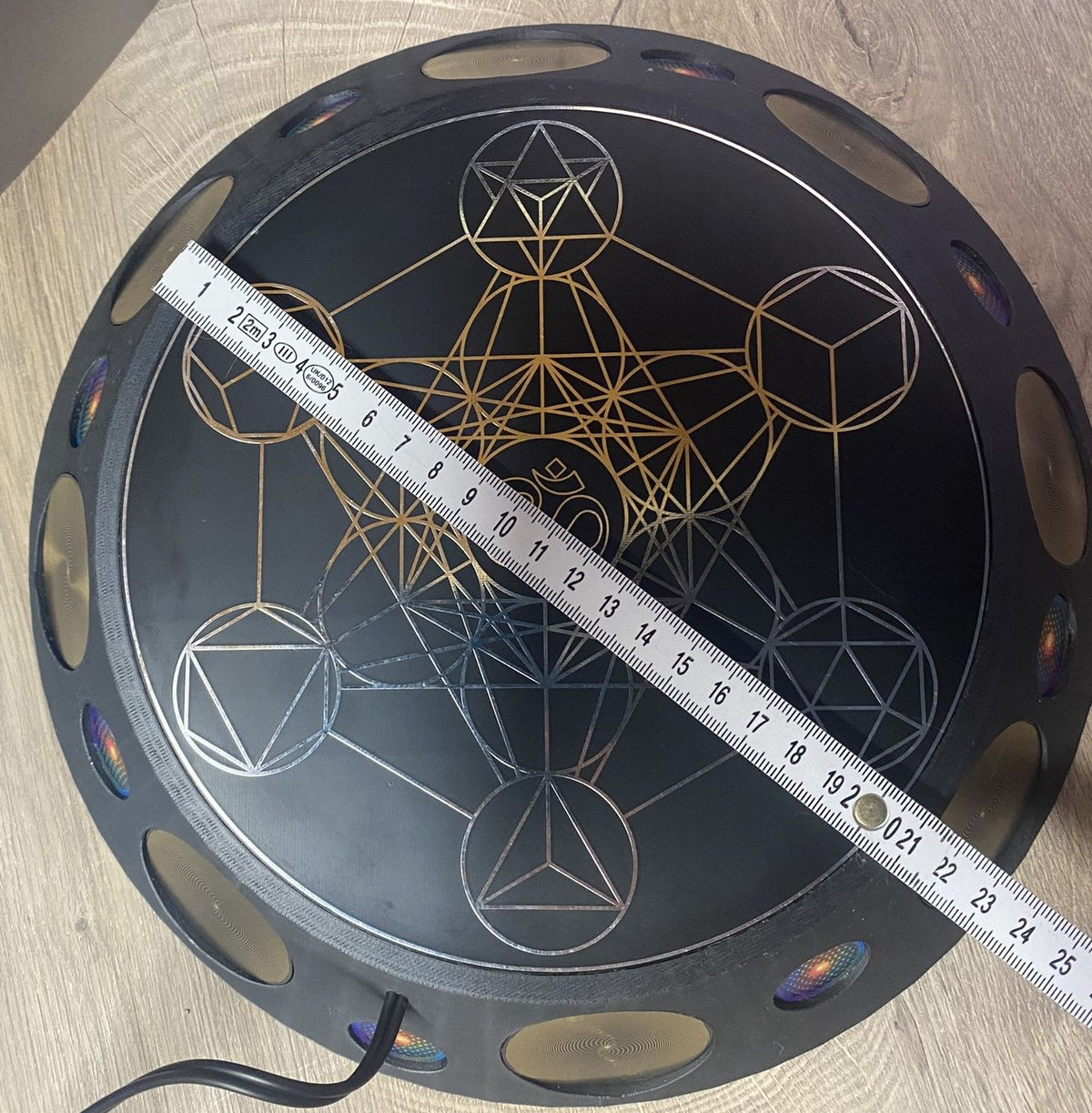 200 mm VibraNex UFO – 1-farbig, Oberflächenplatte zinnlegiert – Produktansicht 1