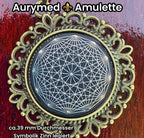 Amulett – Lakhovsky MWO – 25 mm / zinnlegiert / schwarz – Produktansicht 1