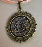 Amulett – Lakhovsky MWO – 25 mm / zinnlegiert / schwarz – Produktansicht 1