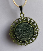Amulett – Lakhovsky MWO – 25 mm / zinnlegiert / schwarz – Produktansicht 1