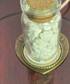 Amulett – bronzefarben, Herz, Lakhovsky MWO, Disc in weiß, goldlegiert, kupferunterlegt – Produktansicht 1