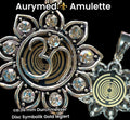 Amulett – Lotus Glitzer – Lakhovsky MWO – Lakhovsky MWO + Lotus – nachtschwarz – Produktansicht 1