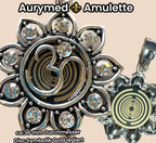 Amulett – Lotus Glitzer – Lakhovsky MWO – Lakhovsky MWO + Lotus – nachtschwarz – Produktansicht 1