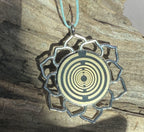 Amulett – Merkaba Kreis – Lakhovsky MWO – Lakhovsky MWO + Merkaba – nachtschwarz – Produktansicht 1