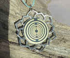 Amulett – Merkaba Kreis – Lakhovsky MWO – Lakhovsky MWO + Merkaba – nachtschwarz – Produktansicht 1