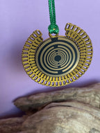 Amulett – bronzefarben, Sri Yantra – Lakhovsky MWO – Produktansicht 1