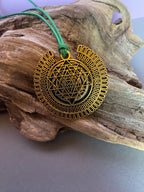 Amulett – bronzefarben, Sri Yantra – Lakhovsky MWO – Produktansicht 1