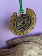 Amulett – bronzefarben, Sri Yantra – Lakhovsky MWO – Produktansicht 1