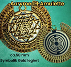 Amulett – bronzefarben, Sri Yantra – Lakhovsky MWO – Produktansicht 1