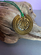 Amulett – bronzefarben, Sri Yantra – Lakhovsky MWO – Produktansicht 1