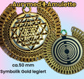 Amulett – bronzefarben, Sri Yantra – Lakhovsky MWO – Produktansicht 1