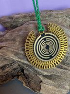 Amulett – bronzefarben, Sri Yantra – Lakhovsky MWO – Produktansicht 1