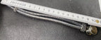 Armband-silberfarbend,mit 2x Wechseldruckknopf,Symbol Lakhovsky MWO Schwingkreis Oszillator Antenne (stromlos), Wechsel Disc ca. 18 mm hinter Glas,