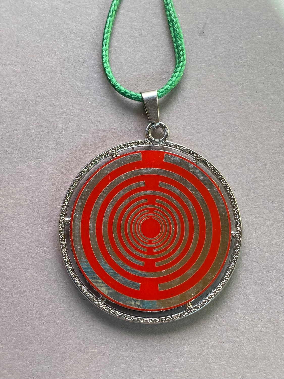 Amulett – Merkaba – Lakhovsky MWO Antenne als – Lakhovsky MWO + Merkaba – 35 mm / zinnlegiert / Fassung – Produktansicht 1