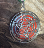 Amulett – Merkaba – Lakhovsky MWO Antenne als – Lakhovsky MWO + Merkaba – 35 mm / zinnlegiert / Fassung – Produktansicht 1