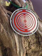 Amulett – Merkaba – Lakhovsky MWO Antenne als – Lakhovsky MWO + Merkaba – 35 mm / zinnlegiert / Fassung – Produktansicht 1