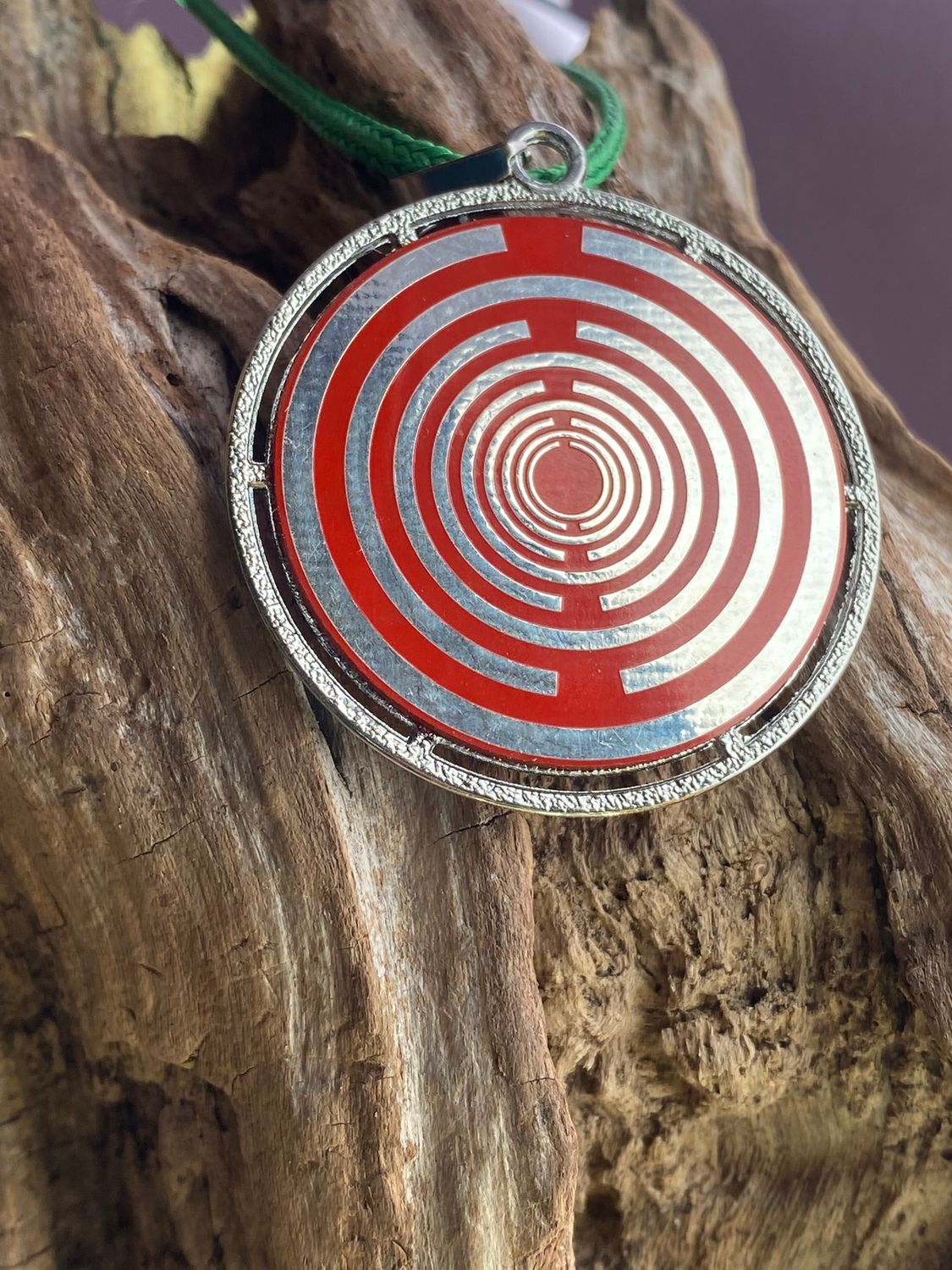 Amulett – Merkaba – Lakhovsky MWO Antenne als – Lakhovsky MWO + Merkaba – 35 mm / zinnlegiert / Fassung – Produktansicht 1