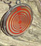 Amulett – Merkaba – Lakhovsky MWO Antenne als – Lakhovsky MWO + Merkaba – 35 mm / zinnlegiert / Fassung – Produktansicht 1