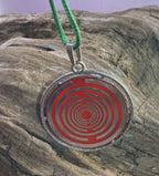 Amulett – Merkaba – Lakhovsky MWO Antenne als – Lakhovsky MWO + Merkaba – 35 mm / zinnlegiert / Fassung – Produktansicht 1