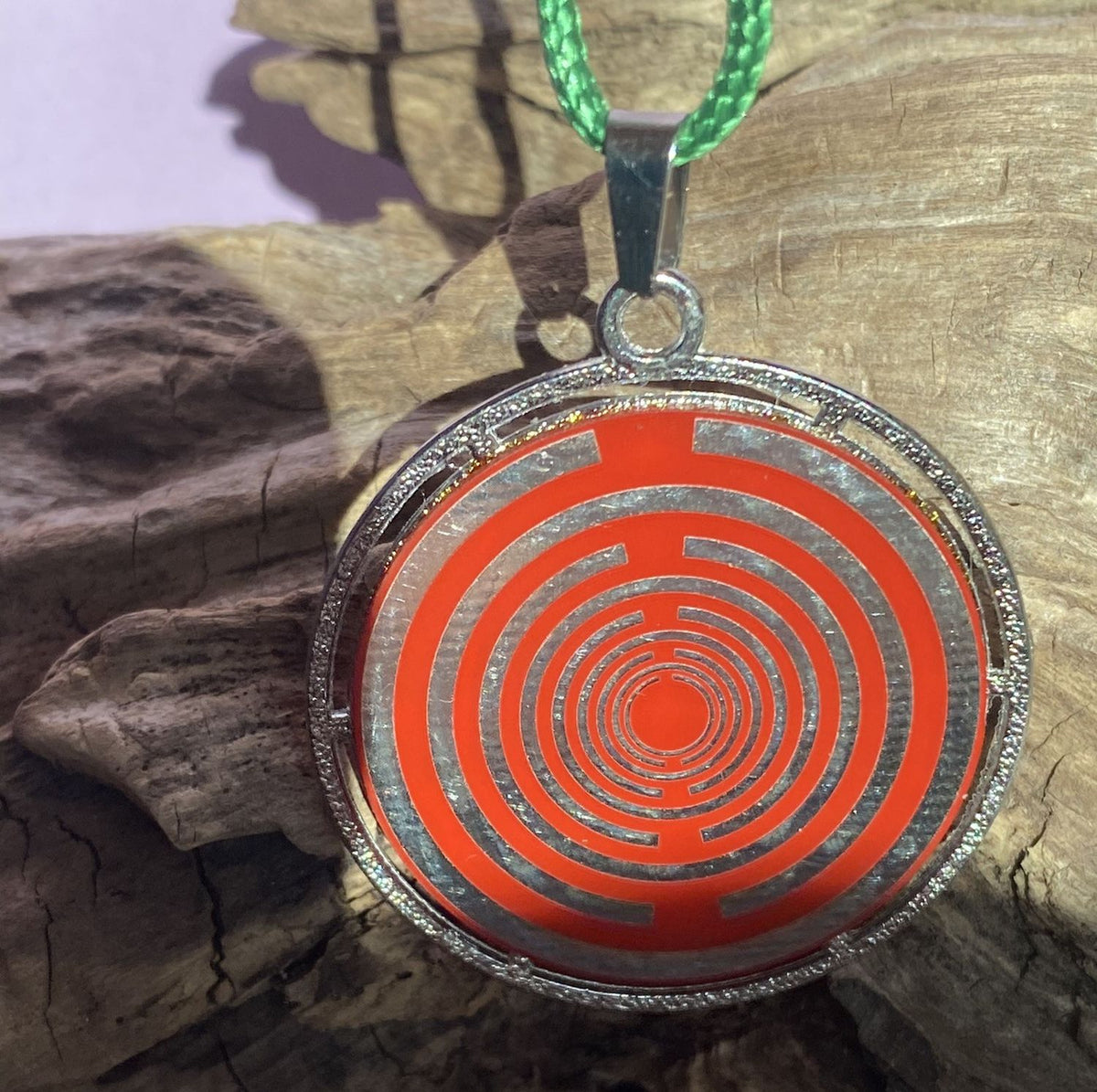 Amulett – Merkaba – Lakhovsky MWO Antenne als – Lakhovsky MWO + Merkaba – 35 mm / zinnlegiert / Fassung – Produktansicht 1