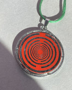 Amulett – Merkaba – Lakhovsky MWO Antenne als – Lakhovsky MWO + Merkaba – 35 mm / zinnlegiert / Fassung – Produktansicht 1