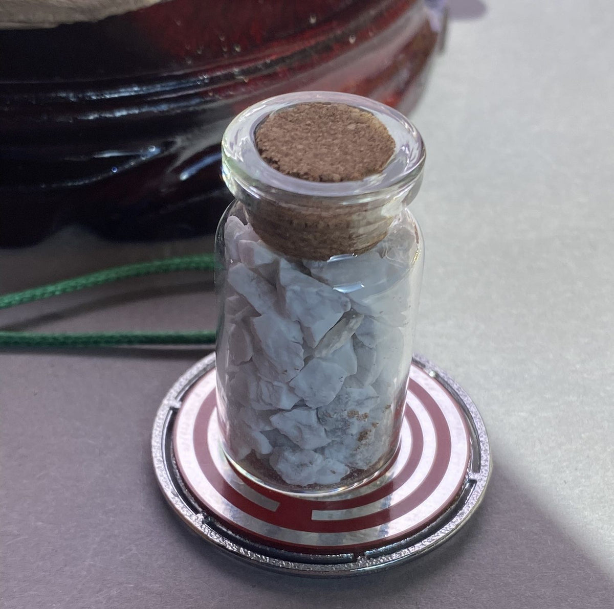 Amulett – Merkaba – Lakhovsky MWO Antenne als – Lakhovsky MWO + Merkaba – 35 mm / zinnlegiert / Fassung – Produktansicht 1