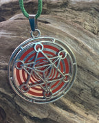 Amulett – Merkaba – Lakhovsky MWO Antenne als – Lakhovsky MWO + Merkaba – 35 mm / zinnlegiert / Fassung – Produktansicht 1