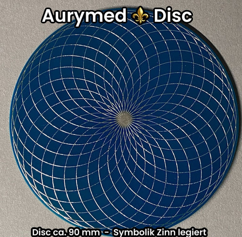 90mm Disc – 1 Stück – Torus Feldwirbler, blau mit Zinn Legierung, doppelseitig, kupferunterlegt – Produktansicht 1