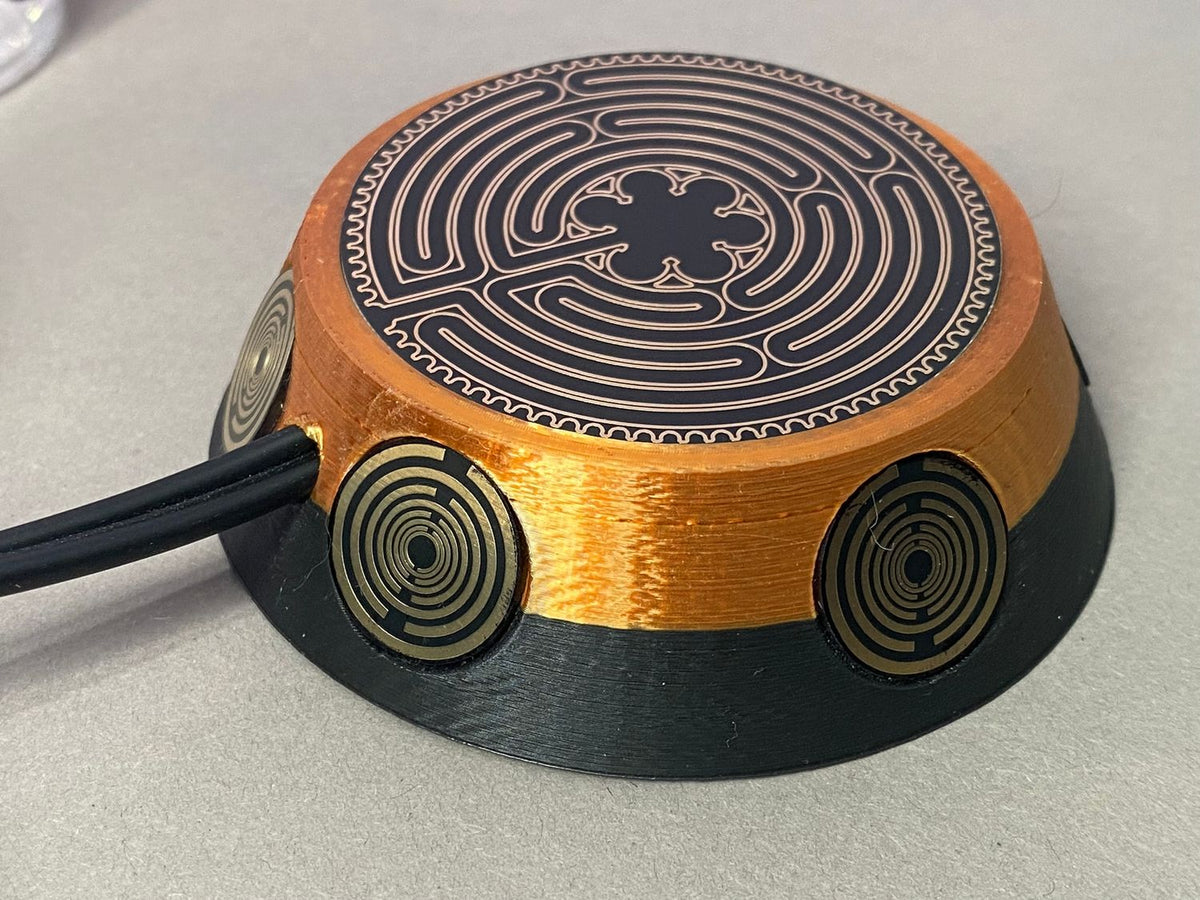 50 mm VibraNex UFO – 2-farbig, Oberflächenplatte goldlegiert – Produktansicht 1