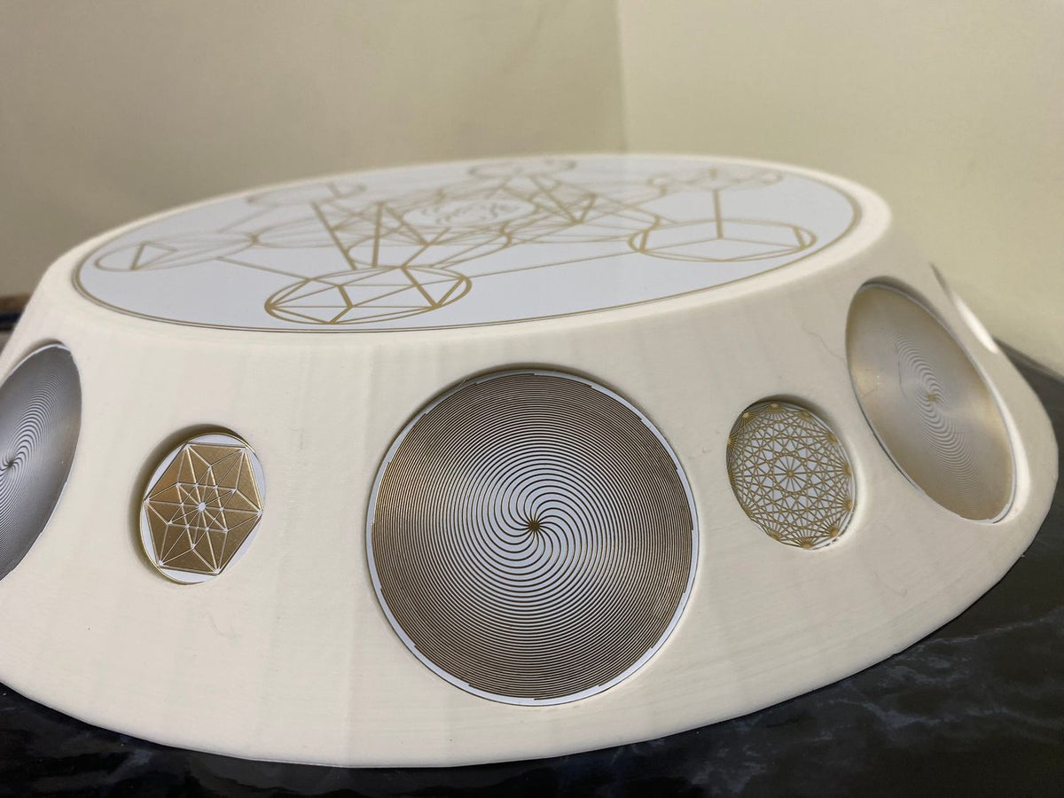 200 mm VibraNex UFO – 1-farbig, Oberflächenplatte goldlegiert – Produktansicht 1