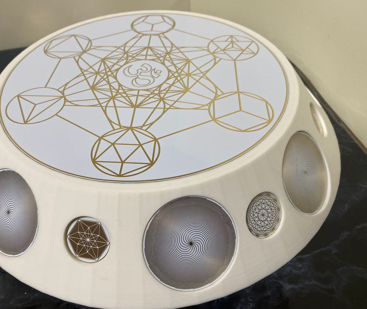 200 mm VibraNex UFO – 1-farbig, Oberflächenplatte goldlegiert – Produktansicht 1