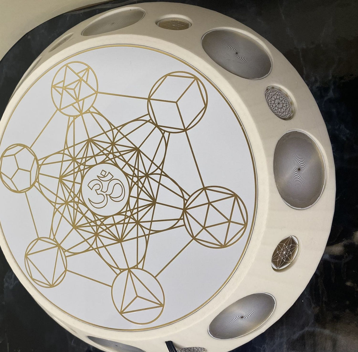 200 mm VibraNex UFO – 1-farbig, Oberflächenplatte goldlegiert – Produktansicht 1