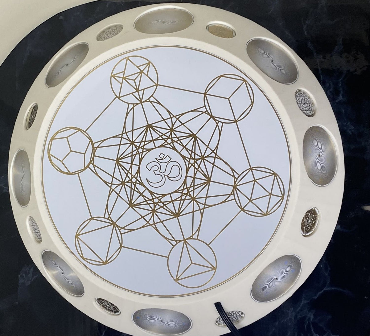200 mm VibraNex UFO – 1-farbig, Oberflächenplatte goldlegiert – Produktansicht 1
