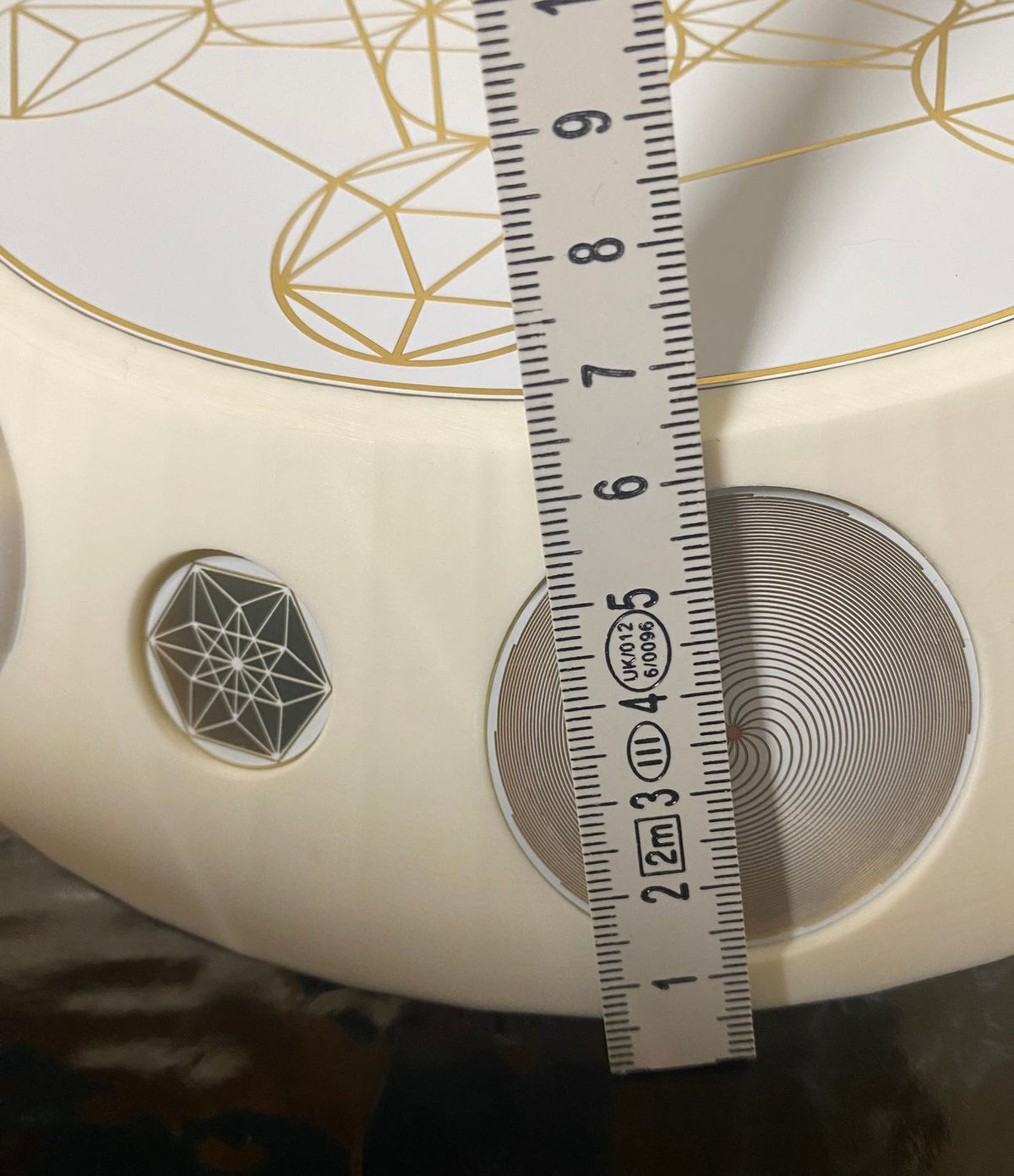 200 mm VibraNex UFO – 1-farbig, Oberflächenplatte goldlegiert – Produktansicht 1