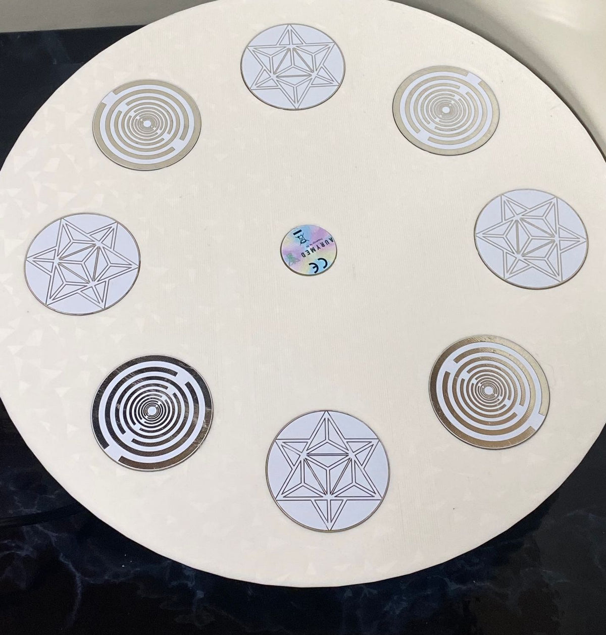 200 mm VibraNex UFO – 1 – fabig, Oberflächenplatte zinnlegiert – Produktansicht 1