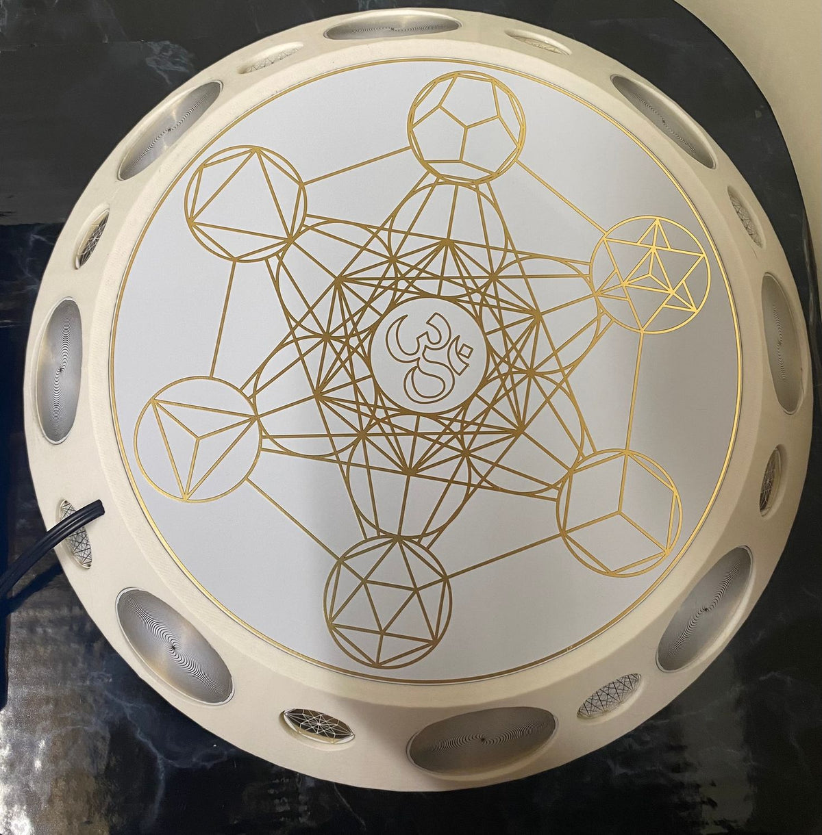 200 mm VibraNex UFO – 1-farbig, Oberflächenplatte goldlegiert – Produktansicht 1