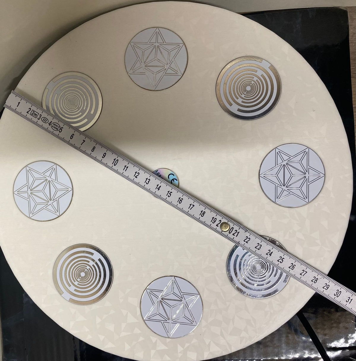 200 mm VibraNex UFO – 1 – fabig, Oberflächenplatte zinnlegiert – Produktansicht 1