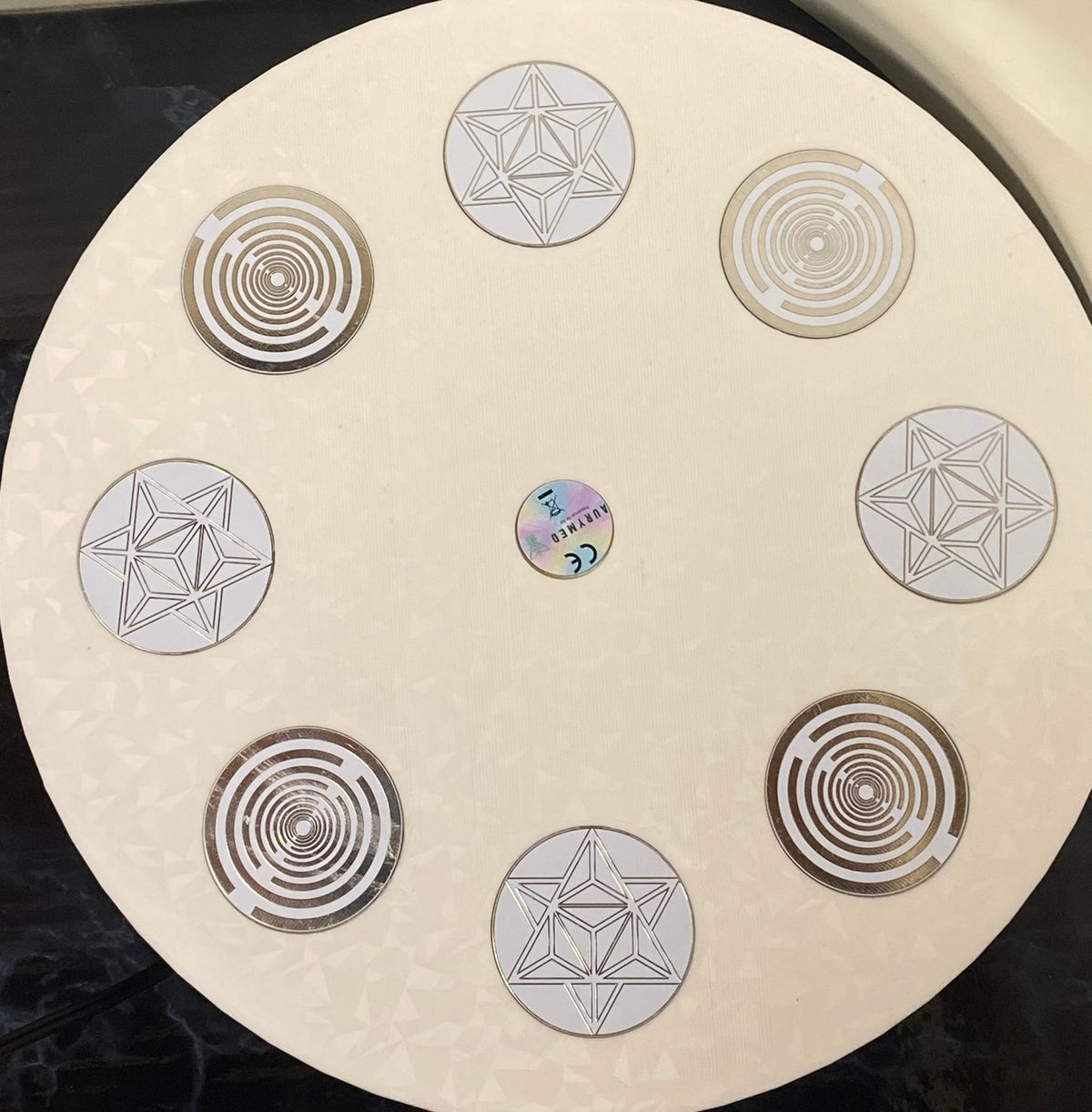200 mm VibraNex UFO – 1 – fabig, Oberflächenplatte zinnlegiert – Produktansicht 1