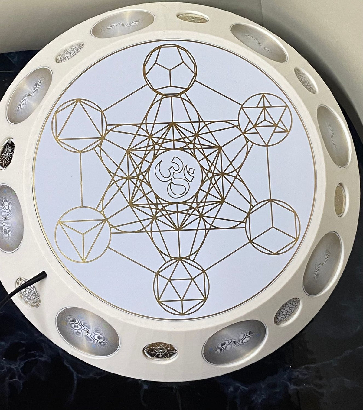 200 mm VibraNex UFO – 1-farbig, Oberflächenplatte goldlegiert – Produktansicht 1