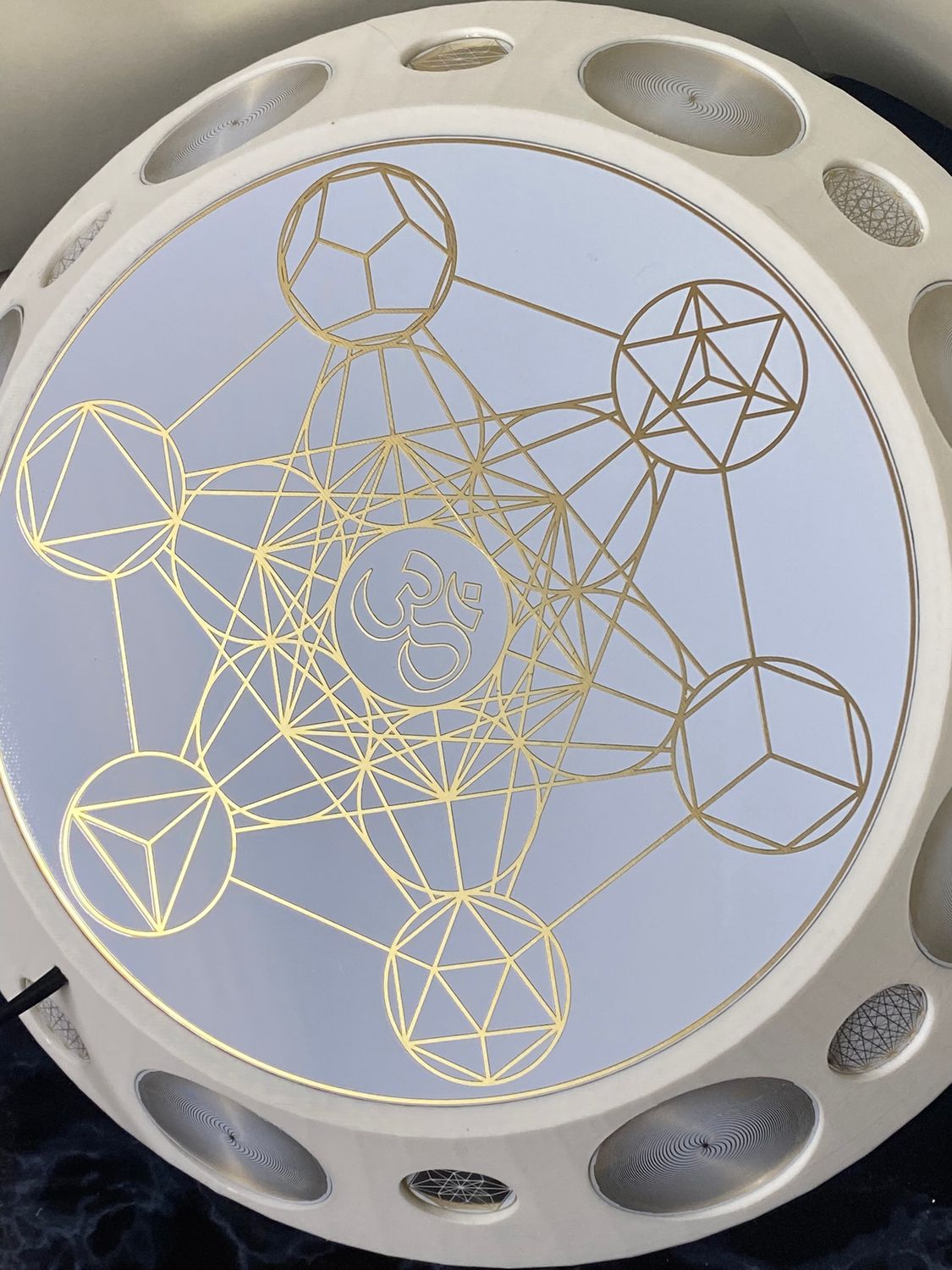 200 mm VibraNex UFO – 1-farbig, Oberflächenplatte goldlegiert – Produktansicht 1