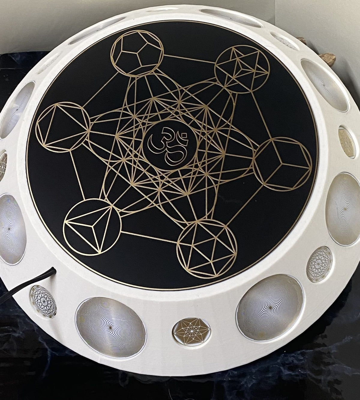 200 mm VibraNex UFO – 1-farbig, Oberflächenplatte goldlegiert – Produktansicht 1