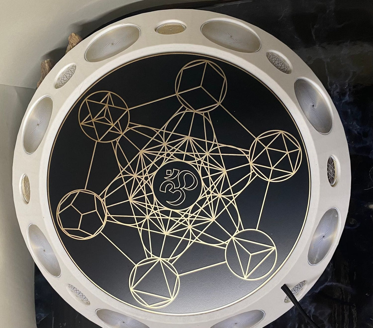 200 mm VibraNex UFO – 1-farbig, Oberflächenplatte goldlegiert – Produktansicht 1