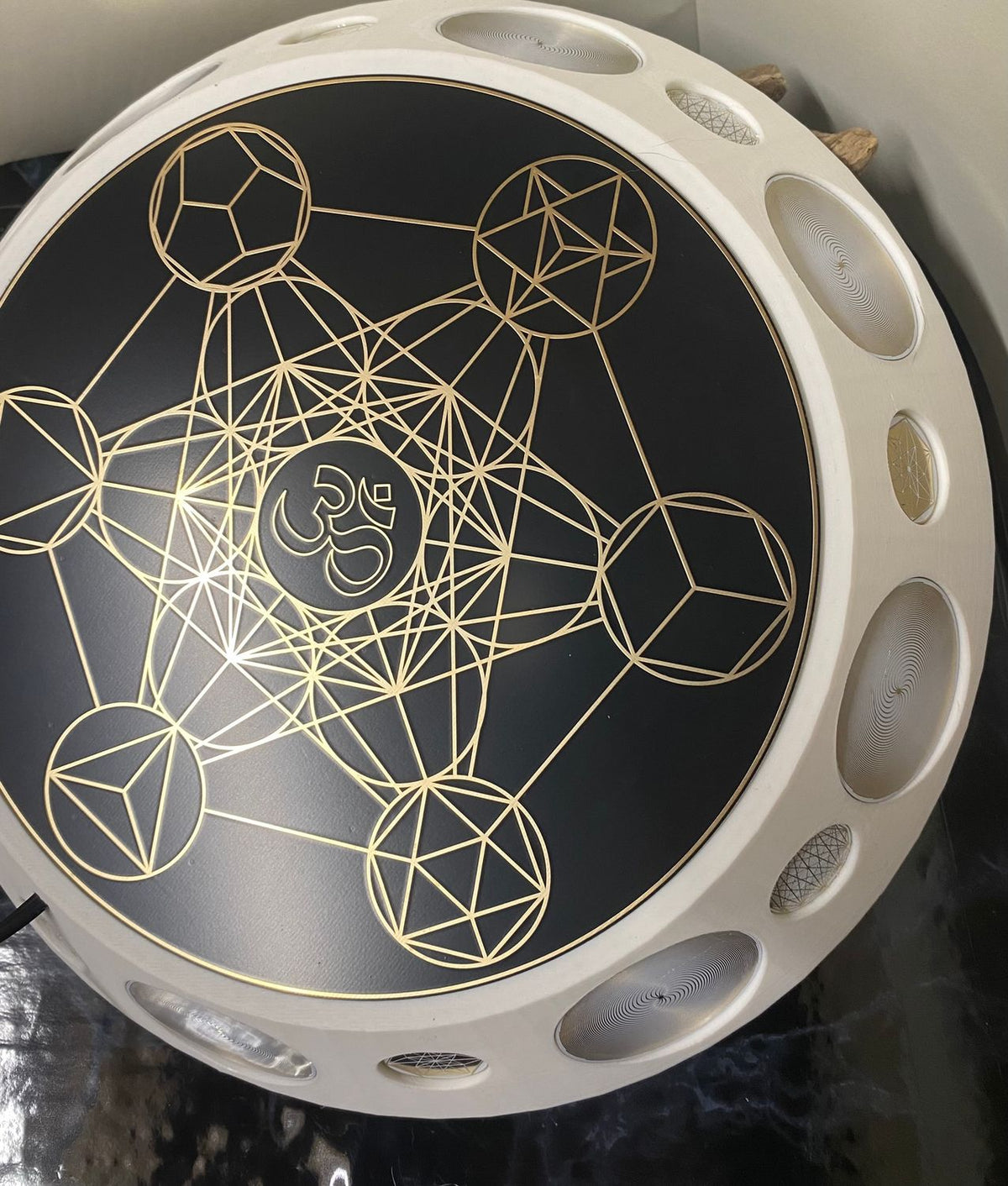 200 mm VibraNex UFO – 1-farbig, Oberflächenplatte goldlegiert – Produktansicht 1