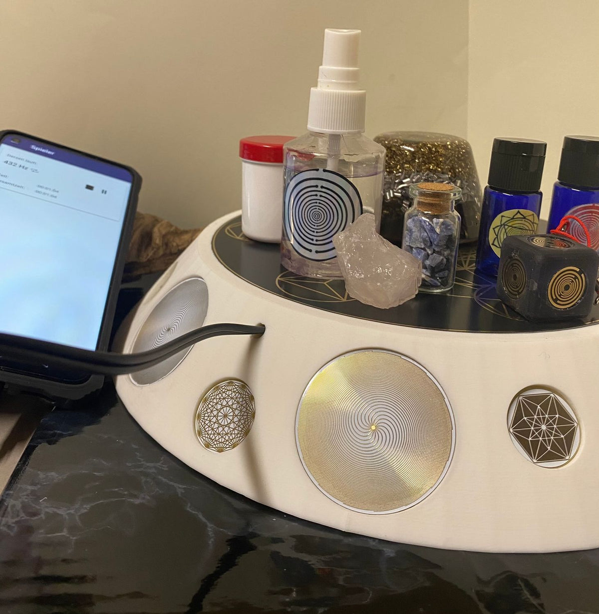 200 mm VibraNex UFO – 1-farbig, Oberflächenplatte goldlegiert – Produktansicht 1