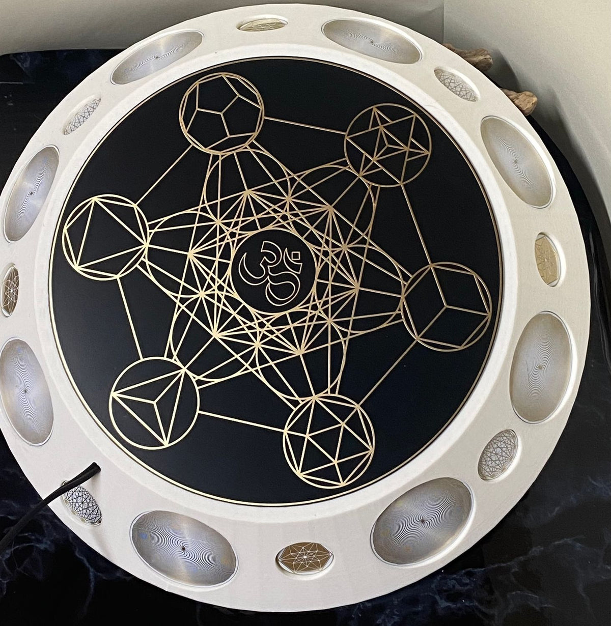 200 mm VibraNex UFO – 1-farbig, Oberflächenplatte goldlegiert – Produktansicht 1