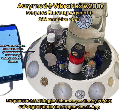 200 mm VibraNex UFO – 1 – fabig, Oberflächenplatte zinnlegiert – Produktansicht 1
