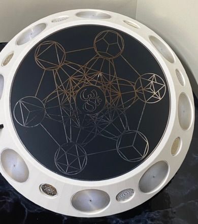 200 mm VibraNex UFO – 1 – fabig, Oberflächenplatte zinnlegiert – Produktansicht 1