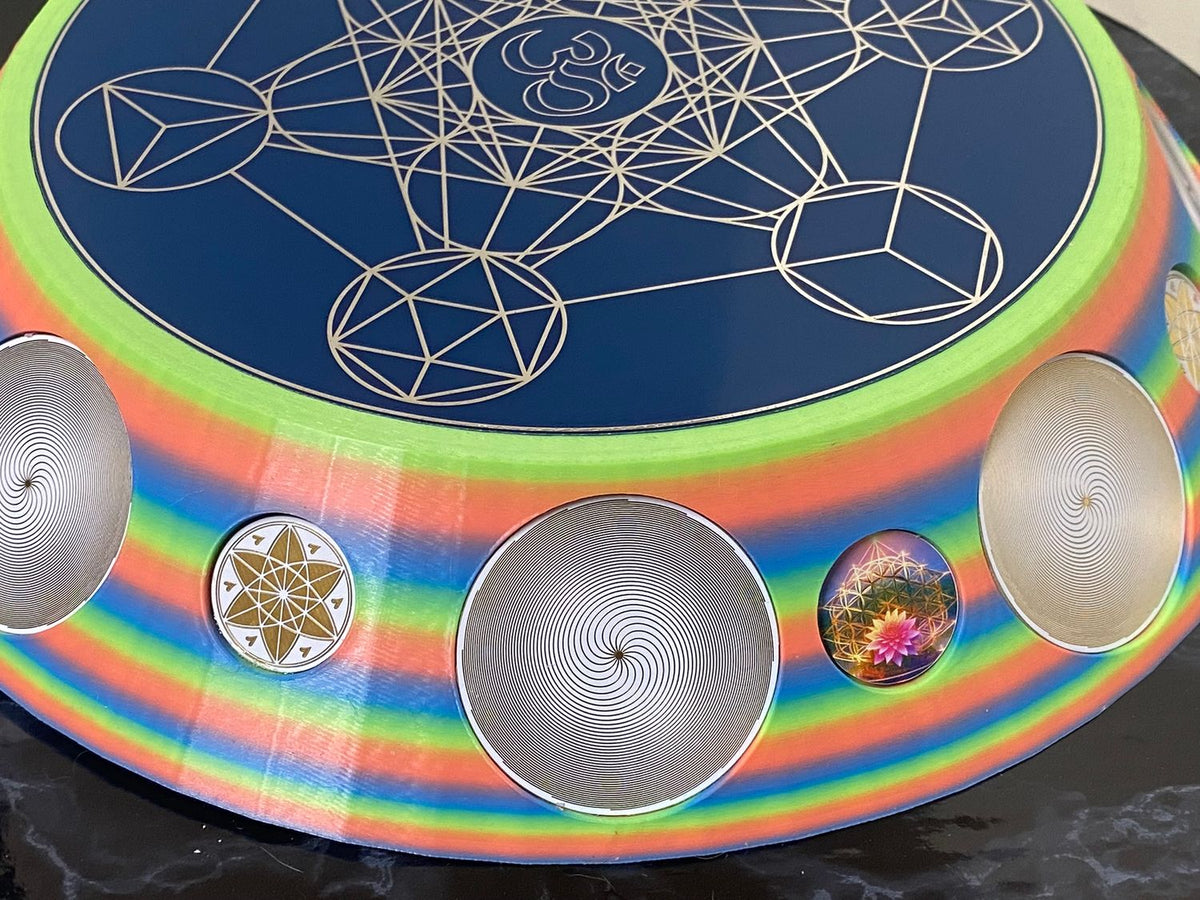 200 mm VibraNex UFO – Einhorn matt, Oberflächenplatte zinnlegiert – Produktansicht 1