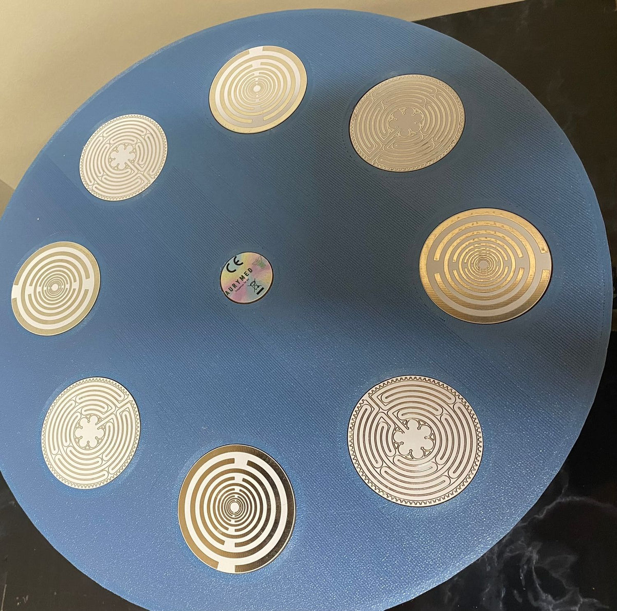 200 mm VibraNex UFO – Einhorn matt, Oberflächenplatte zinnlegiert – Produktansicht 1