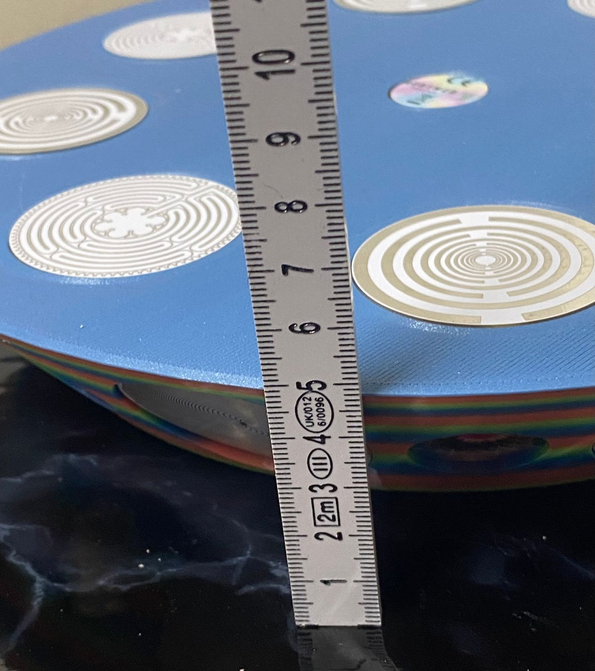 200 mm VibraNex UFO – Einhorn matt, Oberflächenplatte zinnlegiert – Produktansicht 1